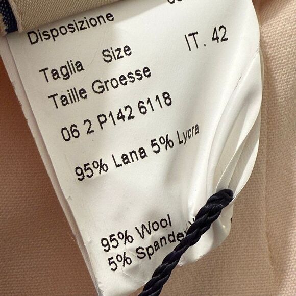 Piazza Sempione Marilyn Wool Wide Leg Pants Size IT 42 - Picture 6 of 8